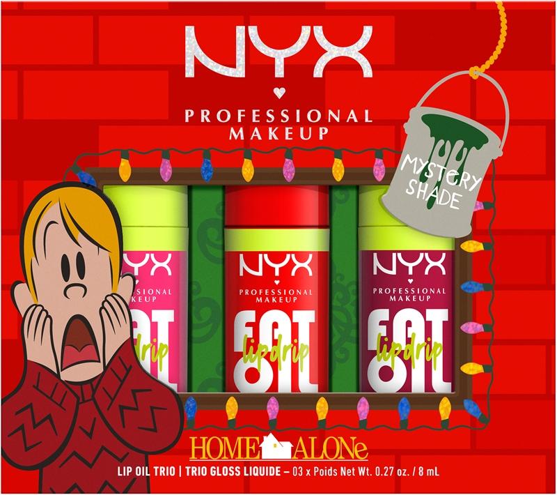 NYX Professional Makeup NYX Professional Makeup Home Alone Fat Oil Trio confezione regalo per le labbra colore Mystery shade 01