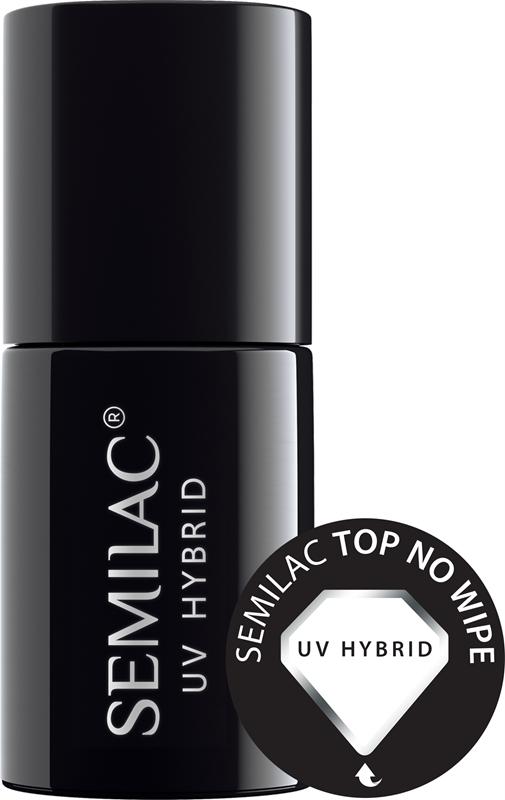 Semilac Semilac UV Hybrid Top No Wipe Real Color gel smalto coprente Presa