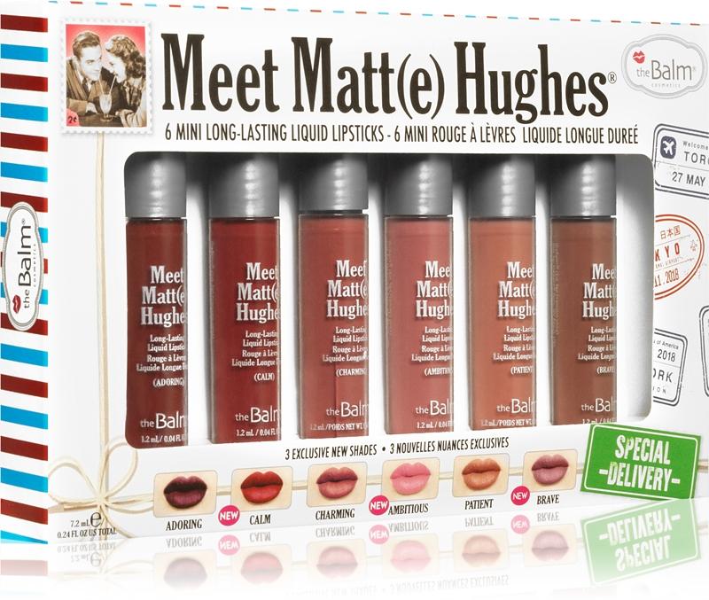 theBalm theBalm Meet Matt(e) Hughes Mini Kit Special Delivery set di rossetto liquido