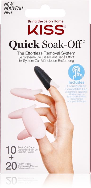 KISS KISS Quick Soak-Off Remover Caps set per le unghie