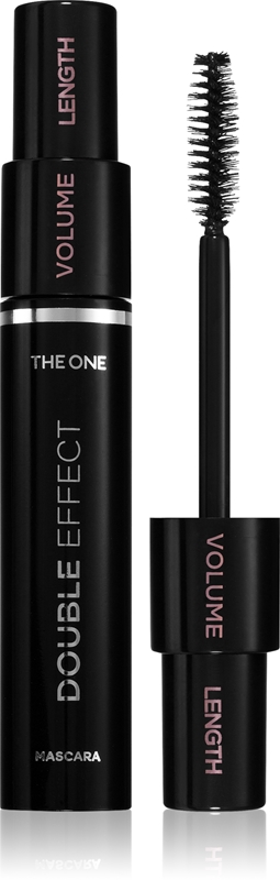 Oriflame Oriflame The One Double Effect mascara per ciglia allungate curve e voluminose con spazzolino 2 in 1