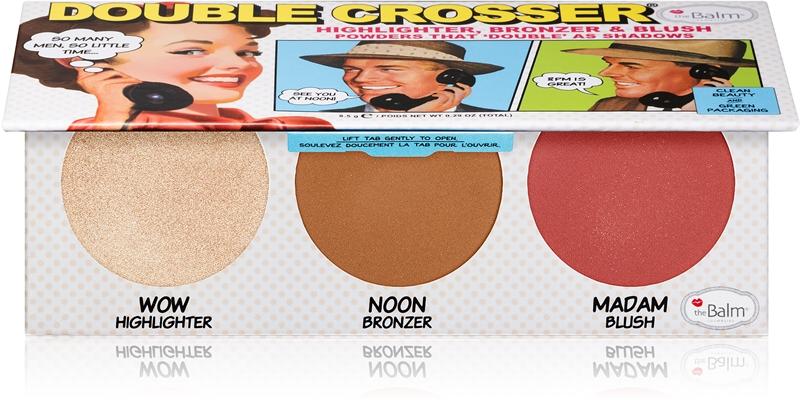 theBalm theBalm Double Crosser® palette per il viso 3 in 1