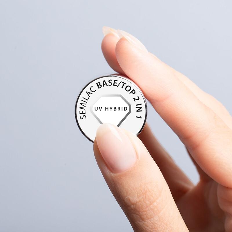 Semilac Semilac UV Hybrid Base base e top coat per unghie in gel 2 in 1 Ultimi due giorni