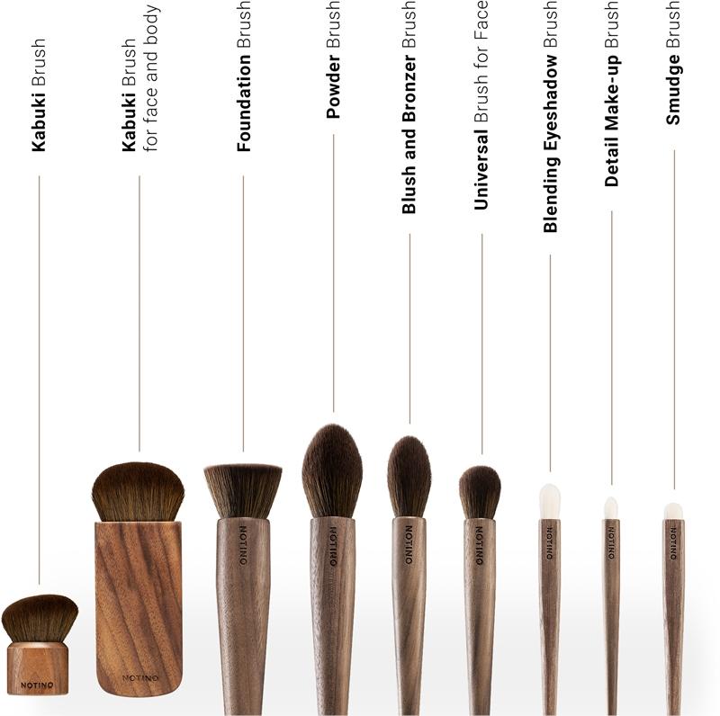 Notino Notino Wooden Collection Smudge brush pennello per le sfumature di ombretto Sostegno trimestrale