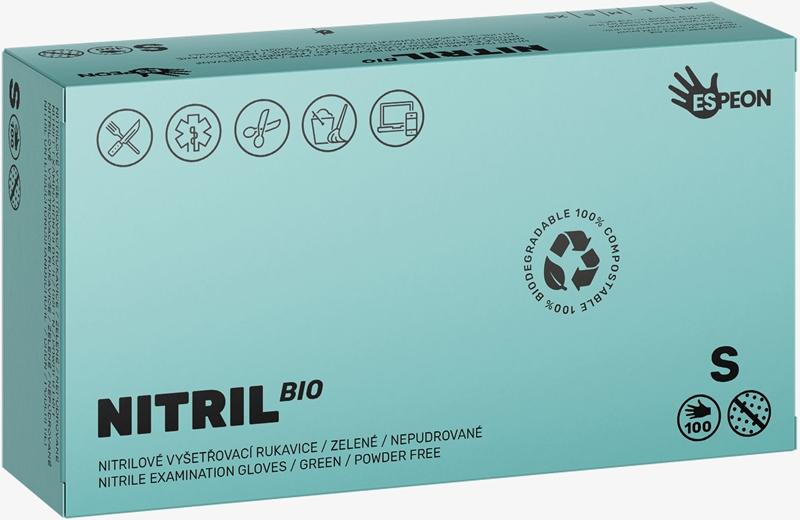 Espeon Espeon Nitril BIO Green guanti in nitrile senza polvere