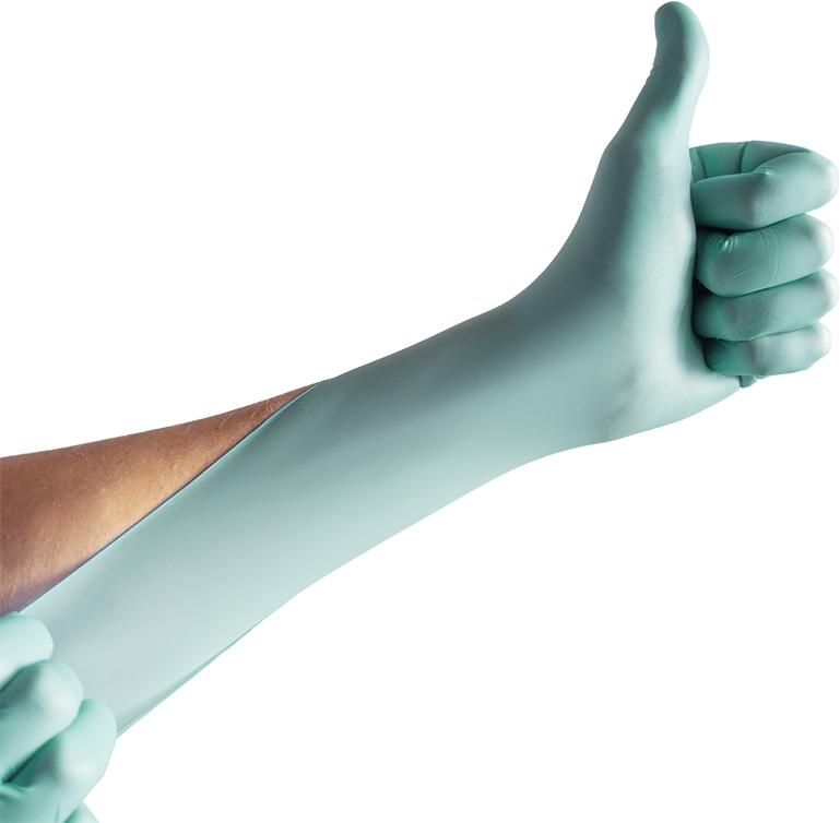 Espeon Espeon Nitril BIO Green guanti in nitrile senza polvere In vendita