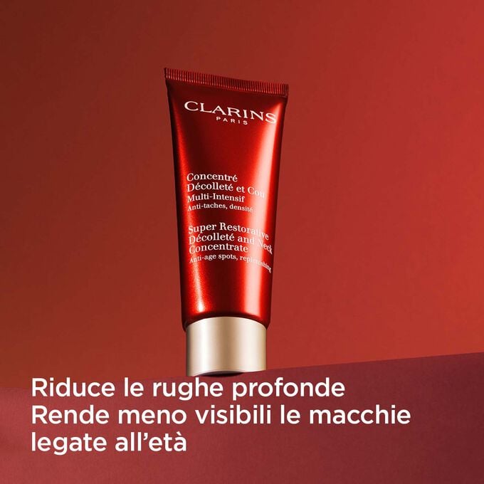 Clarins Multi-Intensive Concentrato Rivitalizzante Collo e Décolleté Presa