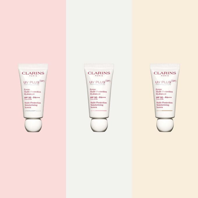 Clarins UV Plus SPF50 texture beige Nuovo