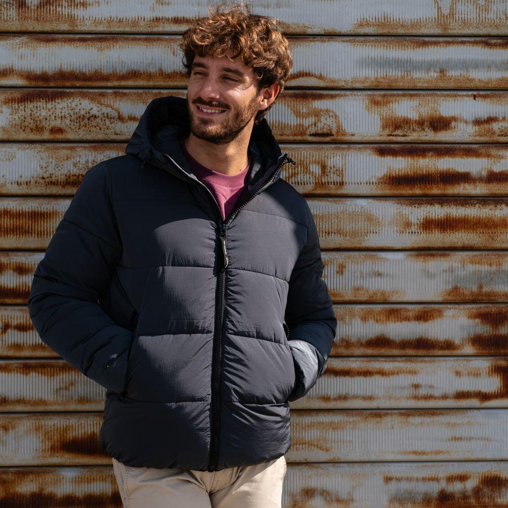 Seay / Piumino Grigio Ferro con Cappuccio Negozi Online