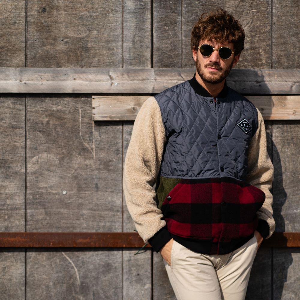 Seay / Giacca Varsity Patchwork Promozione Limitata