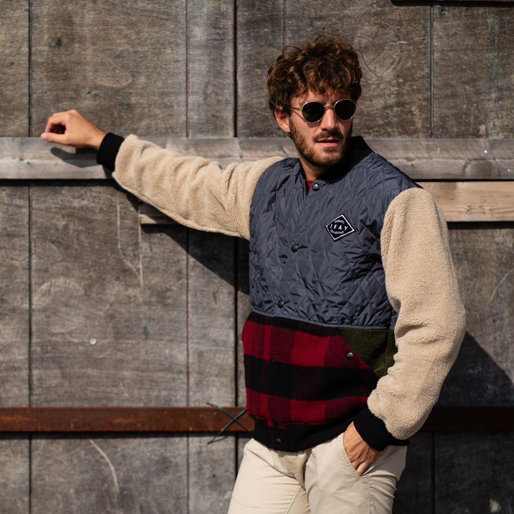 Seay / Giacca Varsity Patchwork Promozione Limitata