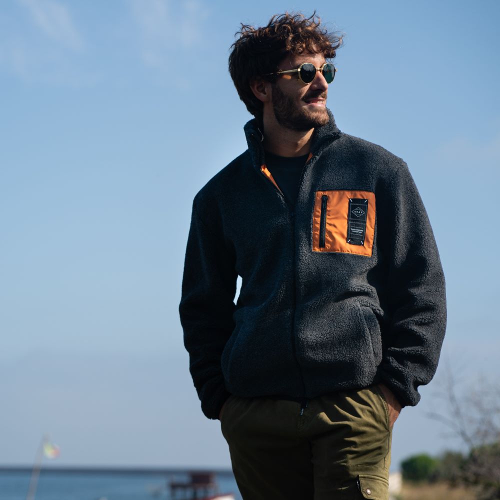 Seay / Giacca Teddy Nero Delavè Shopping Online