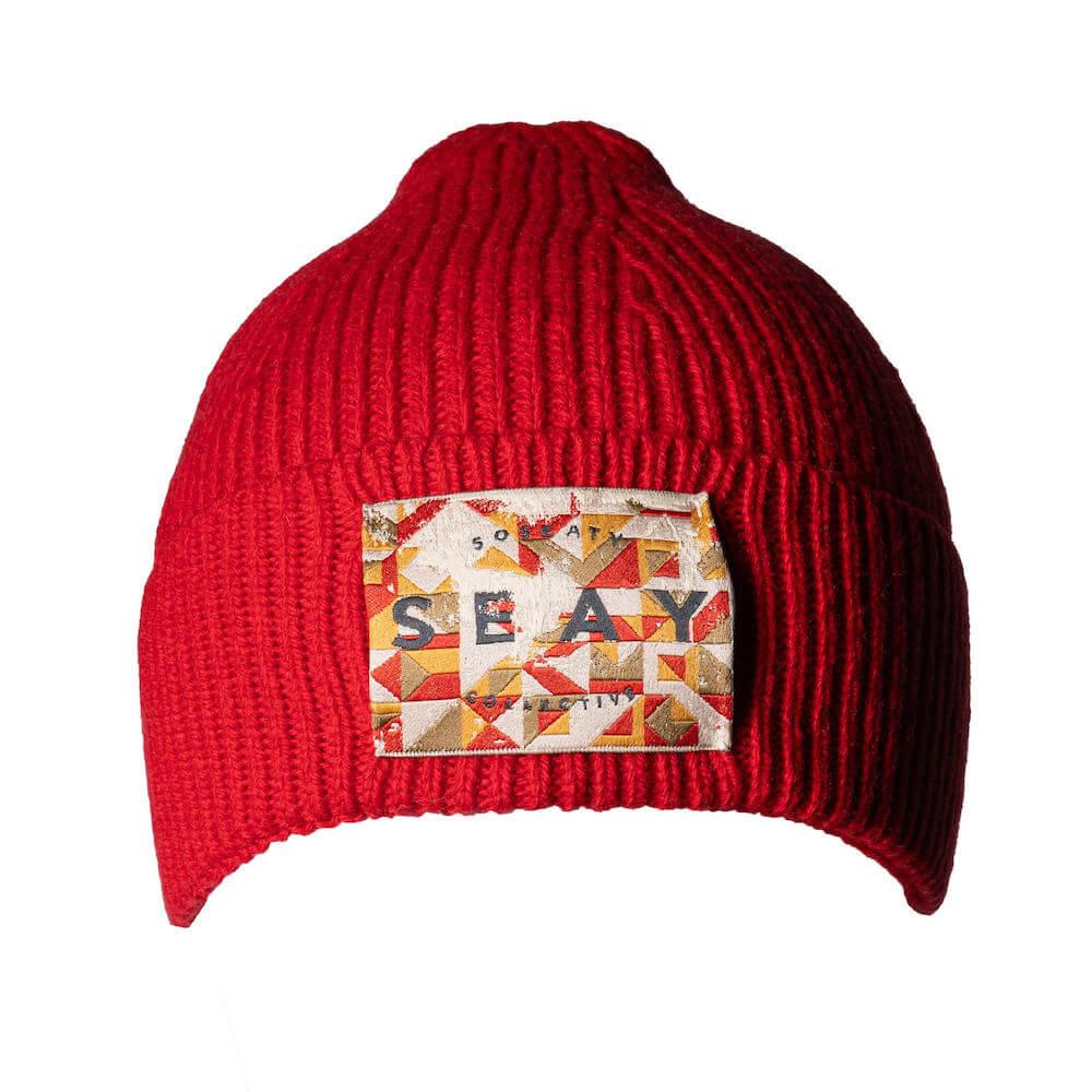 Seay / Cuffia Beanie Lana Rossa Economico