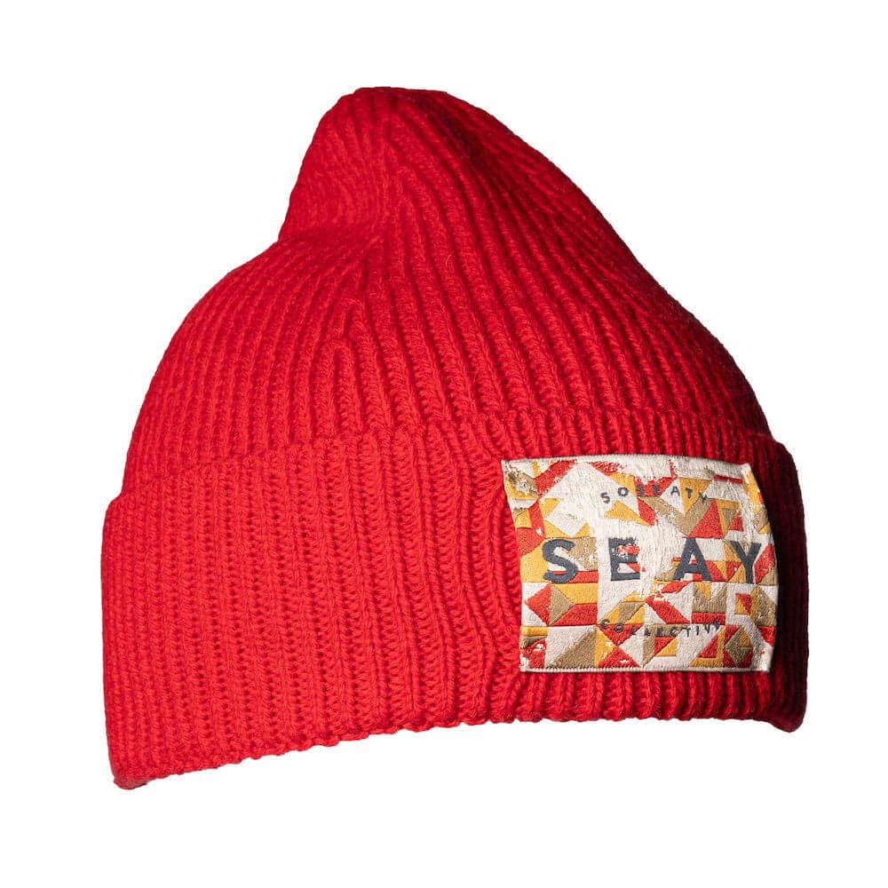 Seay / Cuffia Beanie Lana Rossa Economico