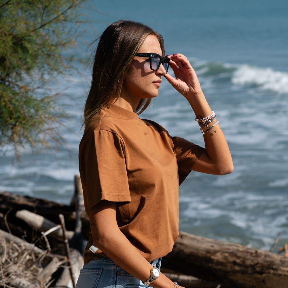Seay / T-Shirt Biscotto Delavé Saldi Di Fabbrica