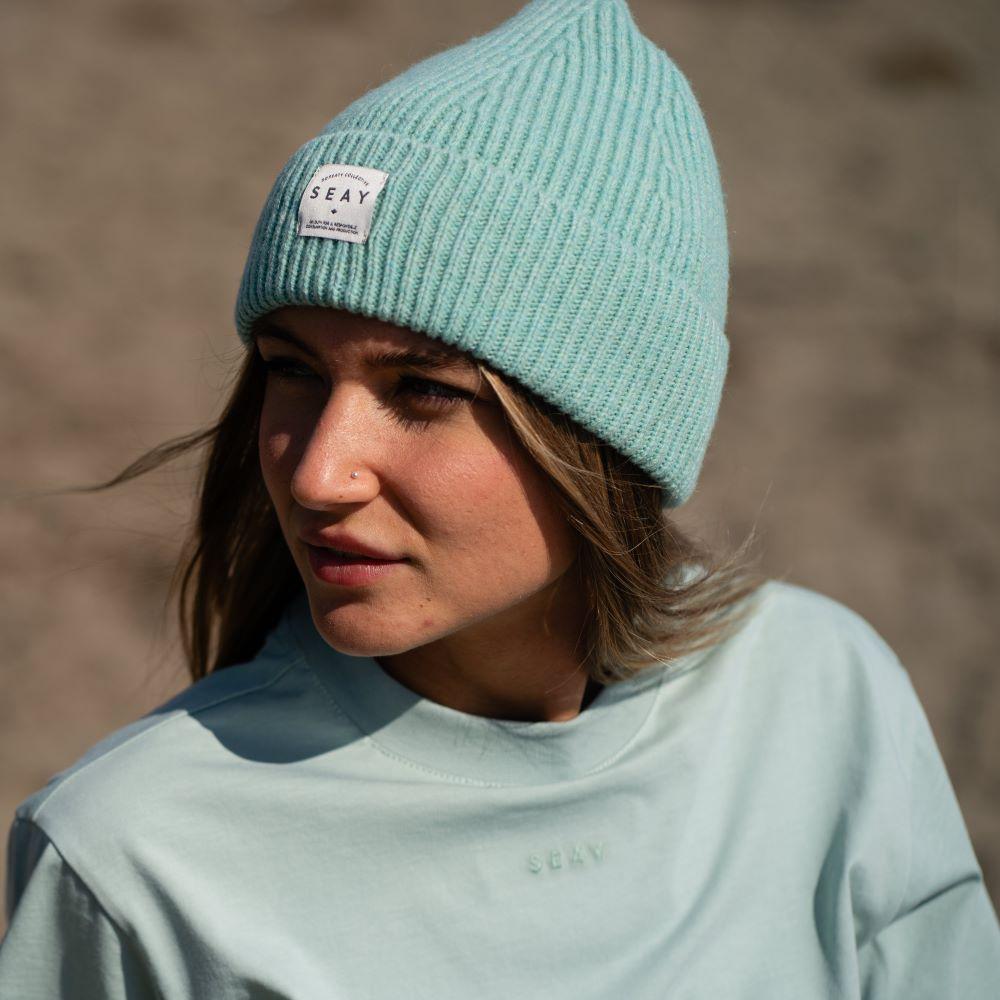 Seay / T-Shirt Verde Menta Delavé I Più Venduti