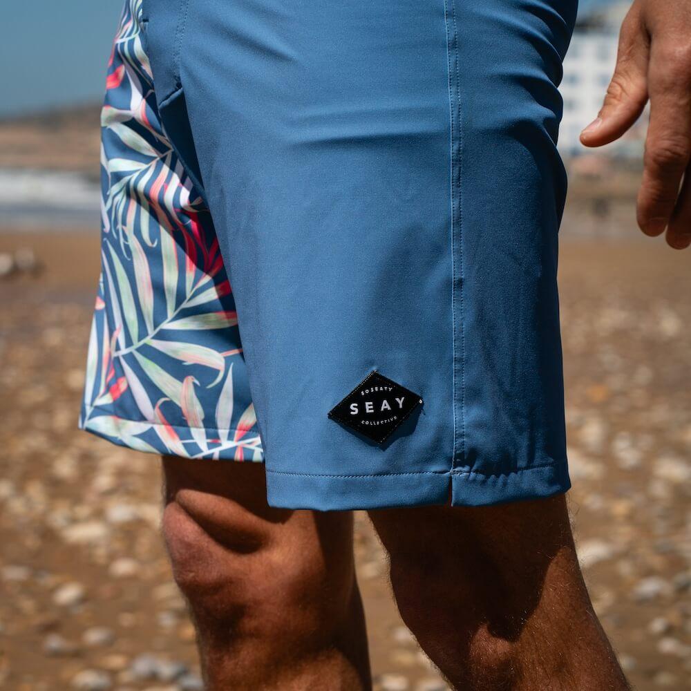 Seay / Boardshort Blu Bamboo Fino Al -60%