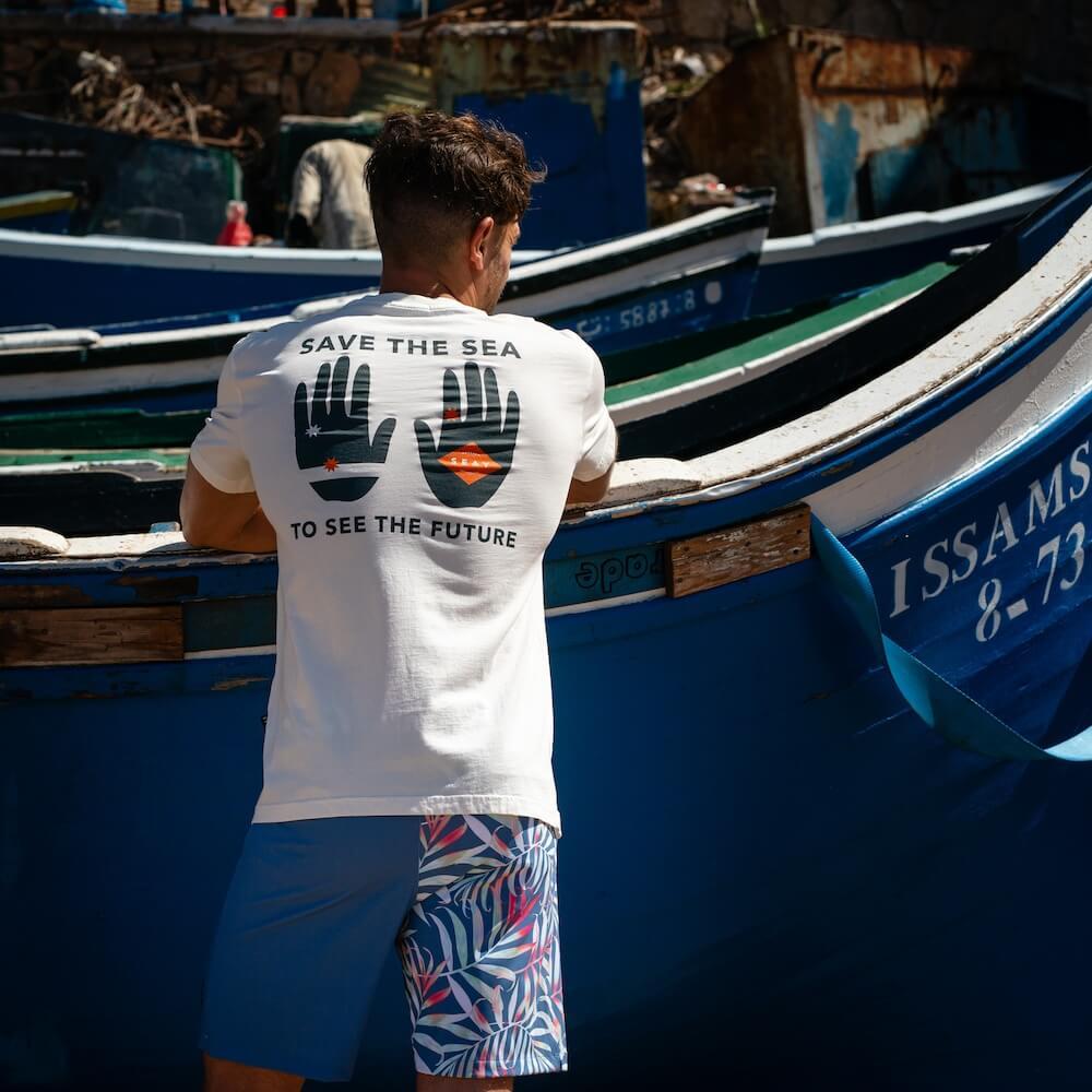 Seay / Boardshort Blu Bamboo Fino Al -60%