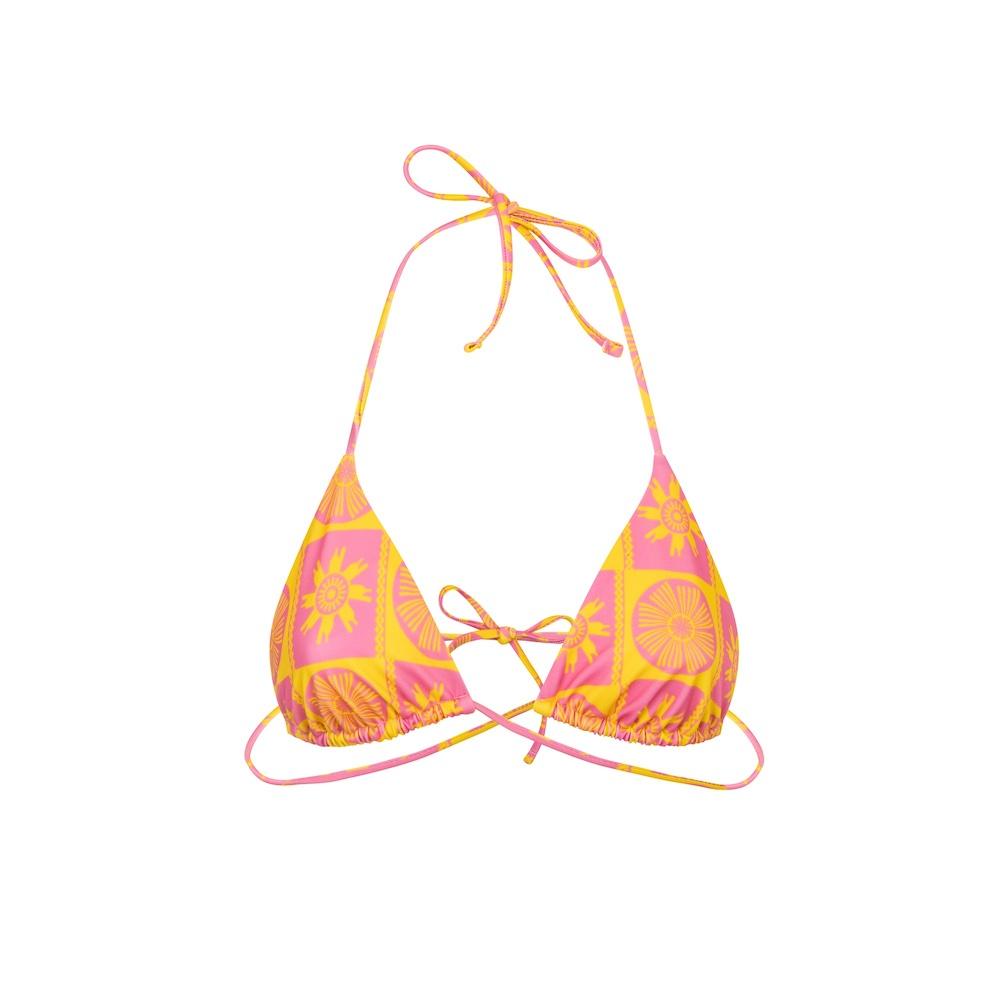 Seay / Triangolo Bikini Rosa Giallo Symbols Outlet