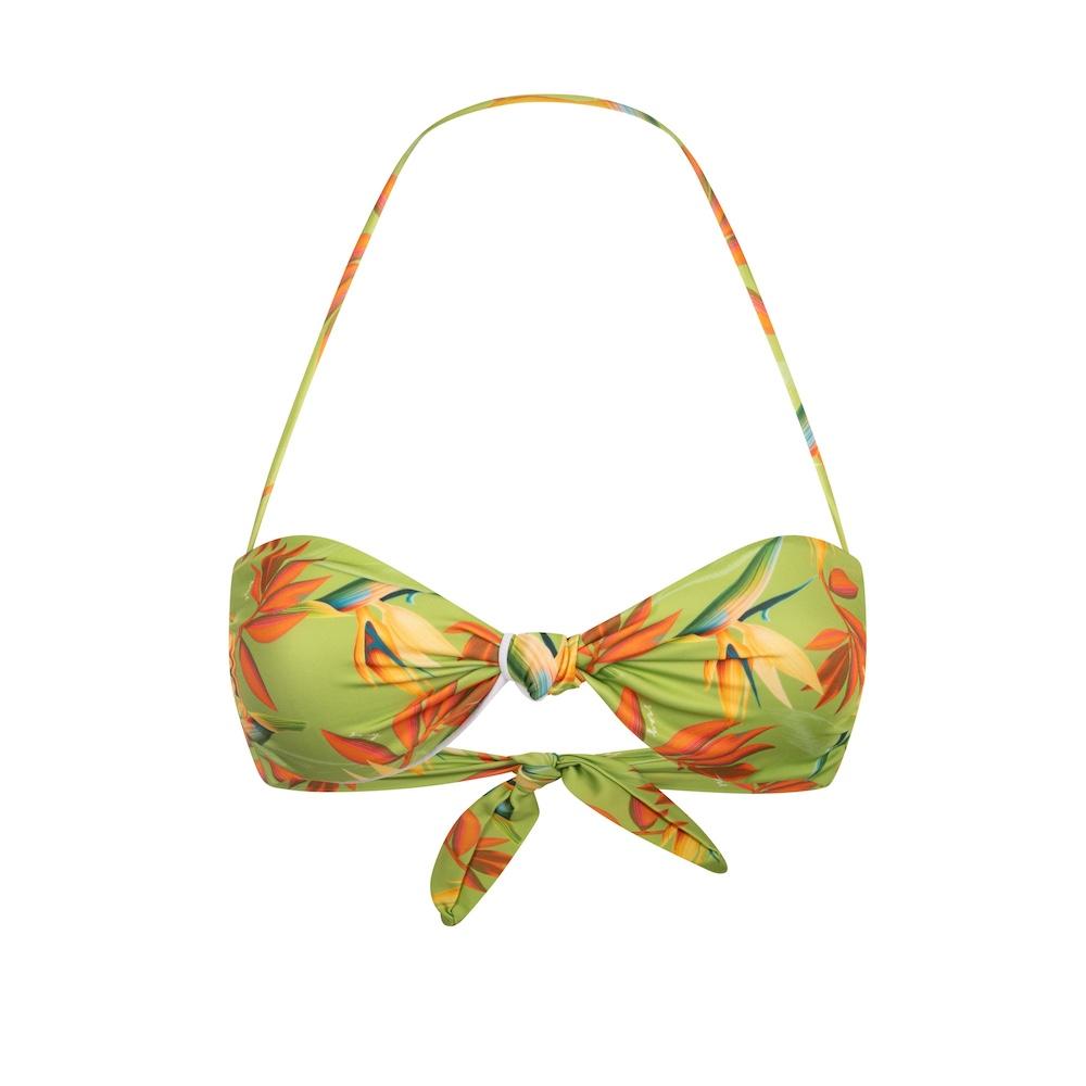 Seay / Fascia Bikini Imbottita Verde Bird of Paradise Spedizione Gratuita