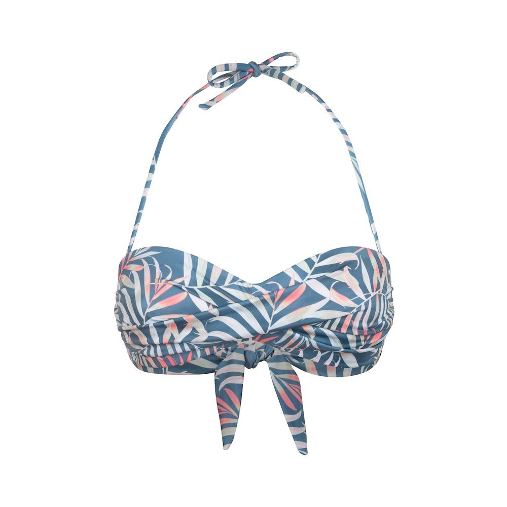 Seay / Fascia Bikini Spalline Removibili Blu Bamboo Pezzi Unici