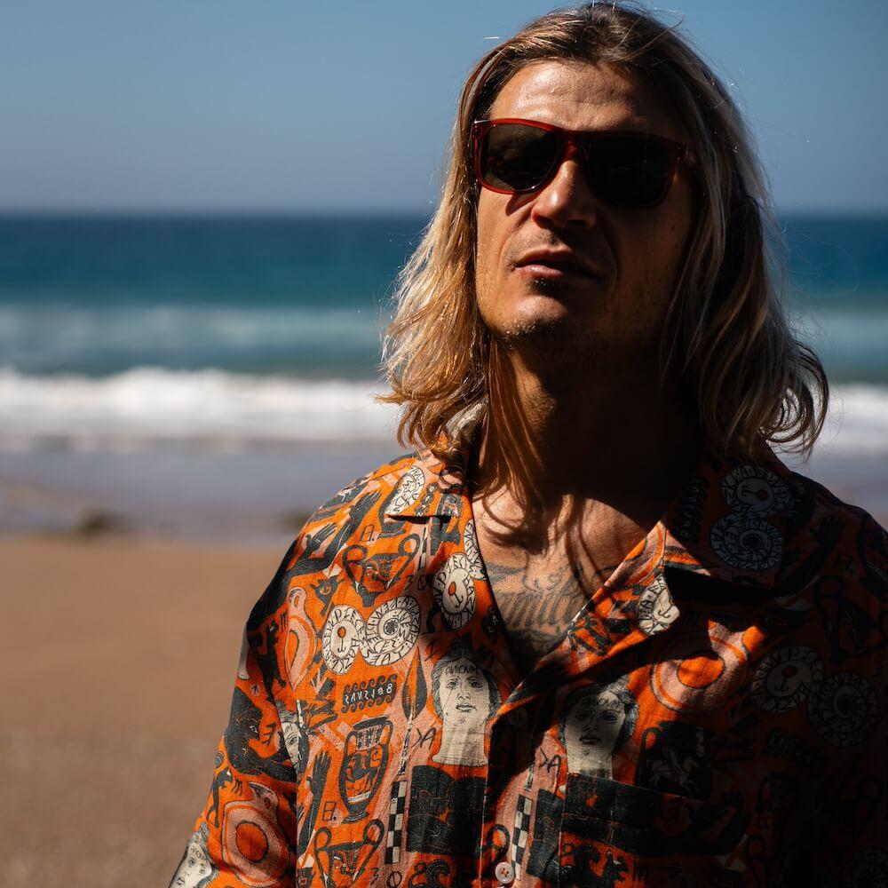 Seay / Camicia Hawaiana Arancione Stampa Etrusca by Hazkj Sottocosto