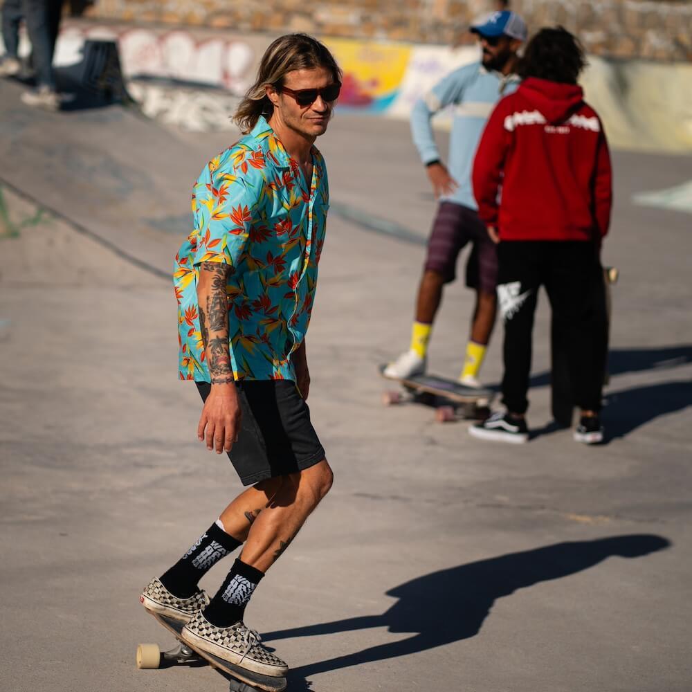 Seay / Camicia Hawaiana Azzurra Bird of Paradise Novità