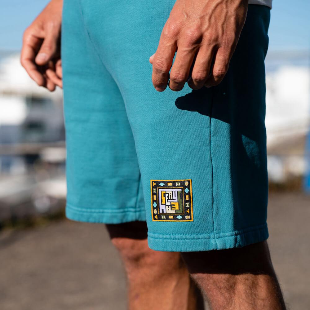 Seay / Pantalone in Felpa Corto Verde Smeraldo Iokepa In Vendita