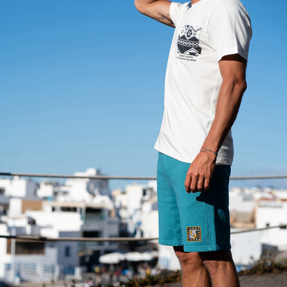 Seay / Pantalone in Felpa Corto Verde Smeraldo Iokepa In Vendita