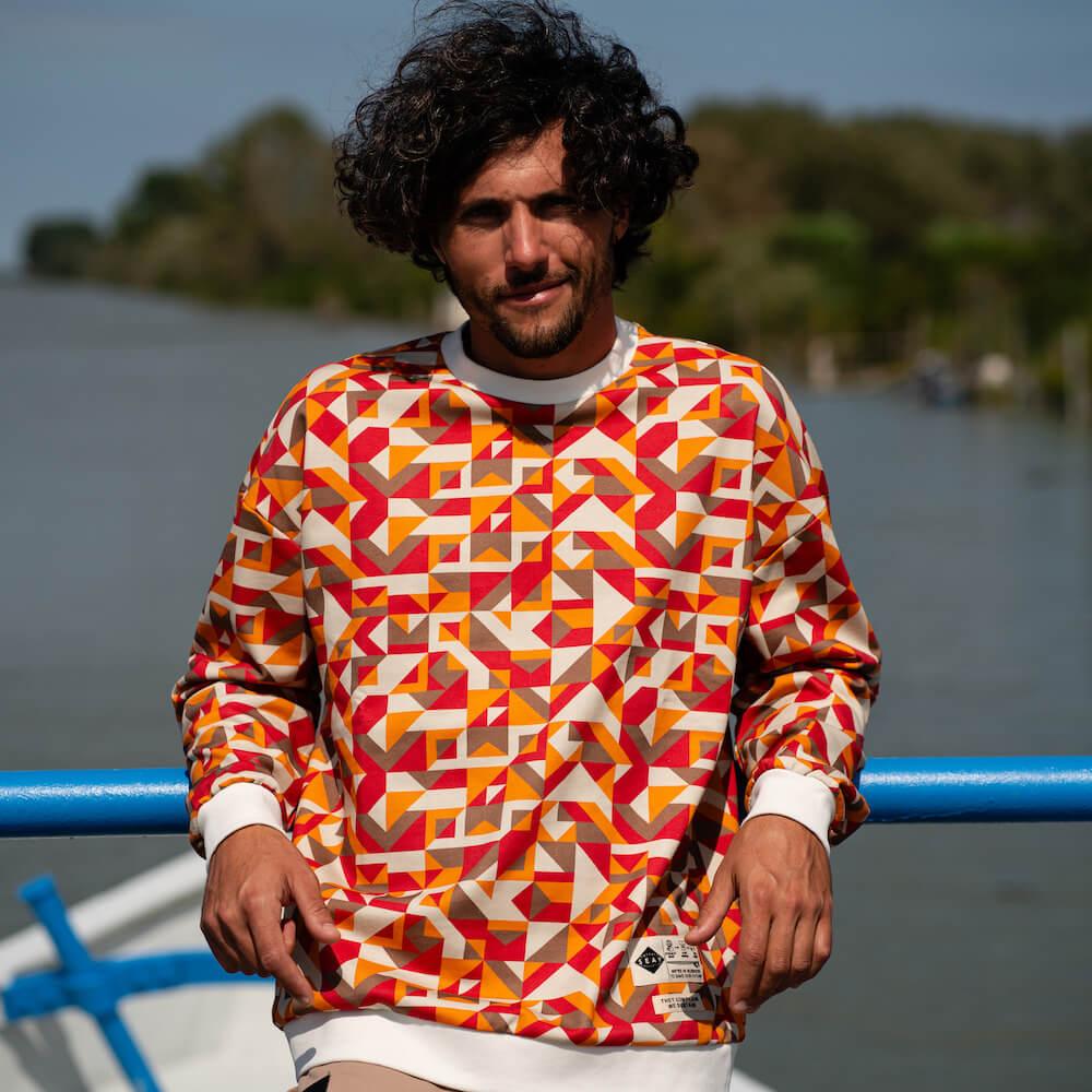 Seay / Felpa Girocollo Kaleido Pahoa Moda
