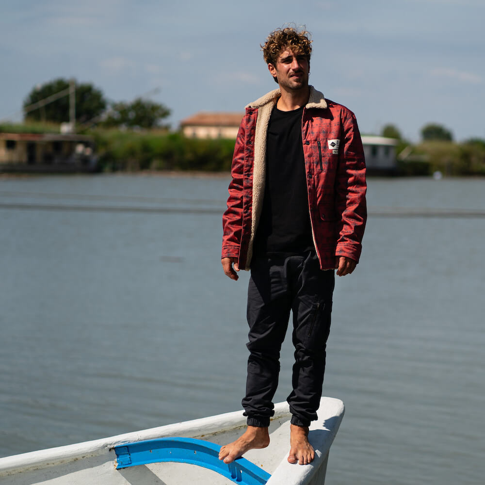 Seay / Giacca Denim Orsetto Rossa Laguna Nuovo