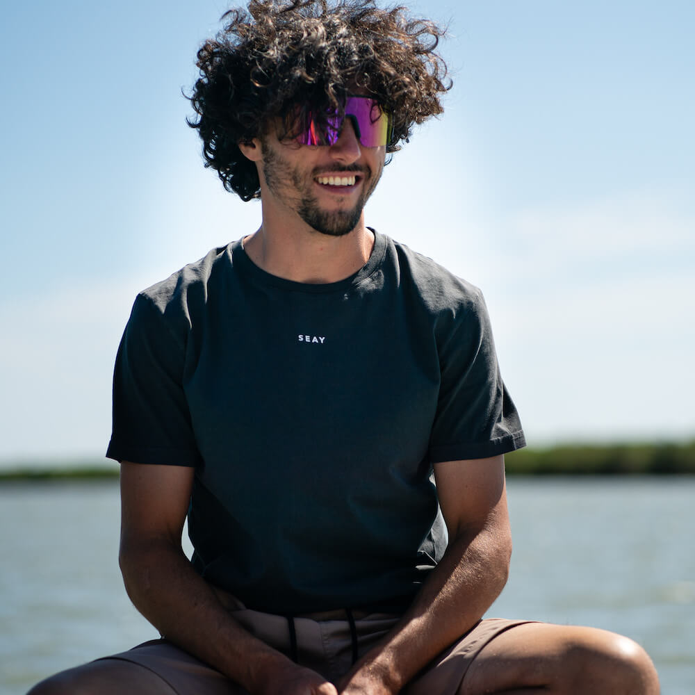 Seay / T-Shirt Nera Ikaika Presa