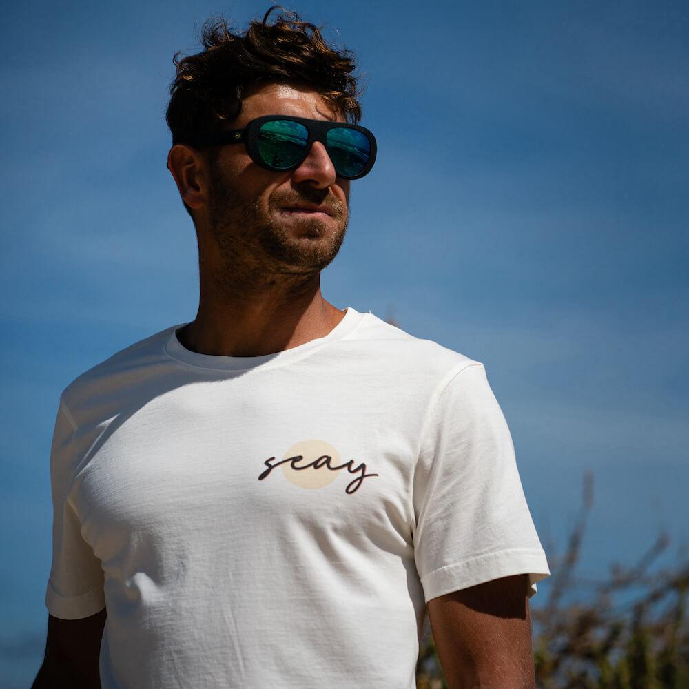 Seay / T-Shirt Bianco Naturale Kaleo Negozi Online