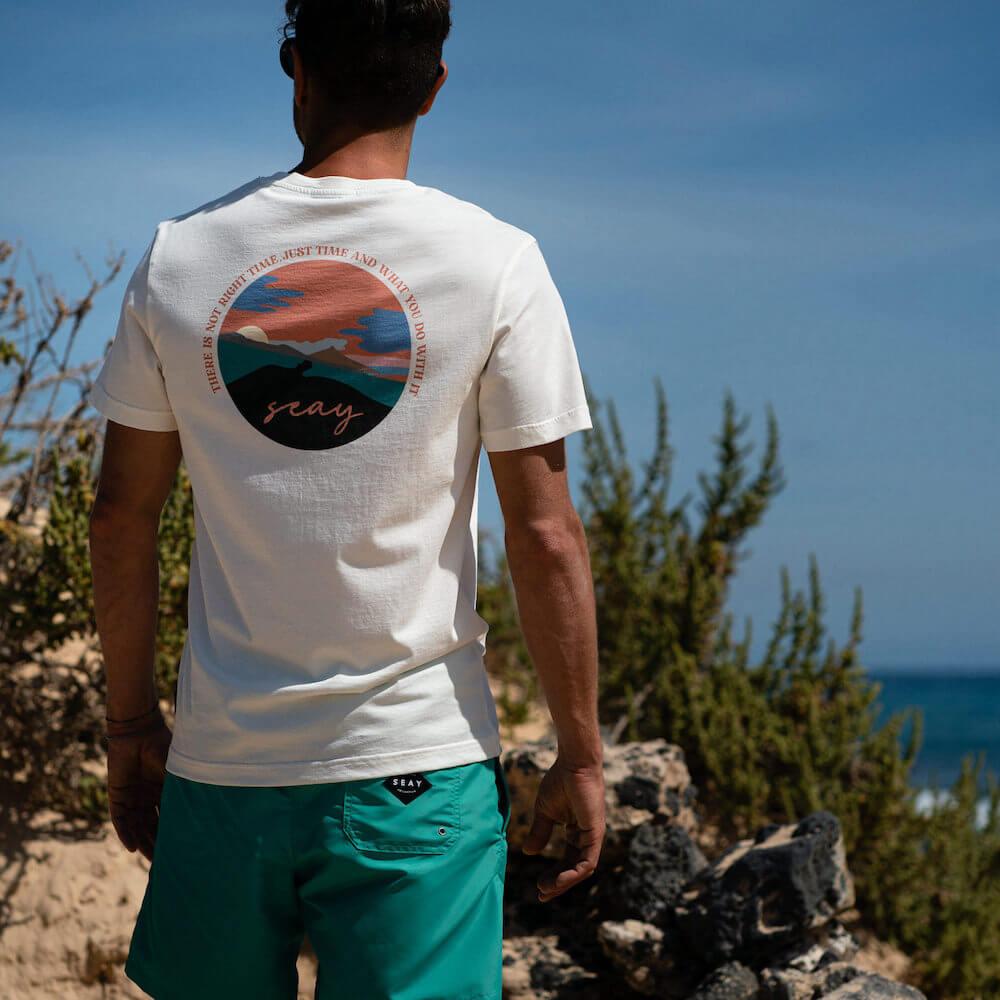 Seay / T-Shirt Bianco Naturale Kaleo Negozi Online