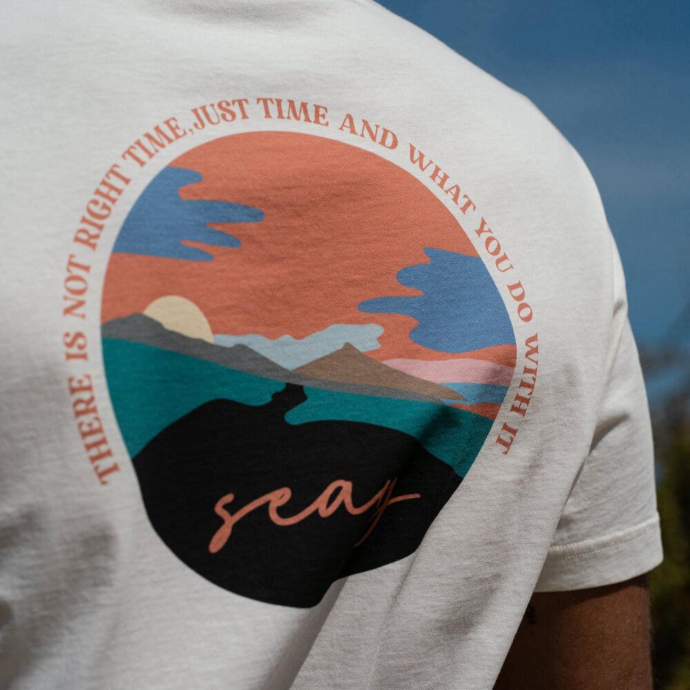 Seay / T-Shirt Bianco Naturale Kaleo Negozi Online
