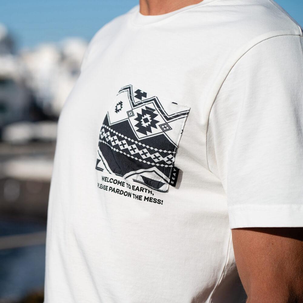 Seay / T-Shirt Bianco Naturale Kaleo Unisex Shopping Online