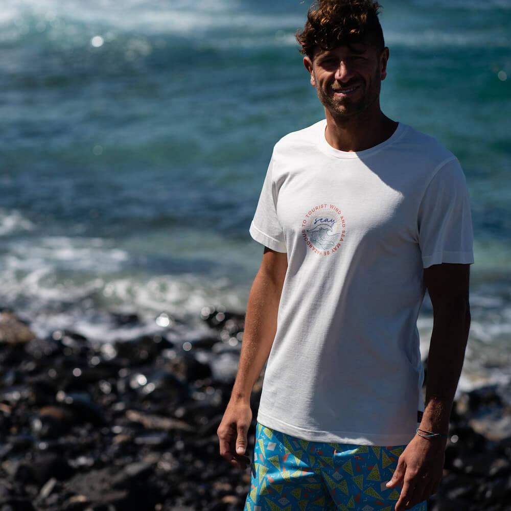 Seay / T-Shirt Bianco Naturale Kaleo Prezzo Ridotto