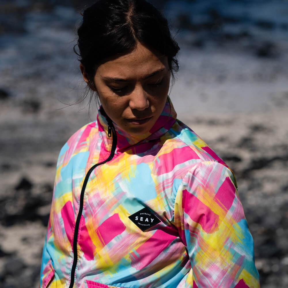 Seay / Windbreaker Fucsia Blu Bali Prezzo Ridotto