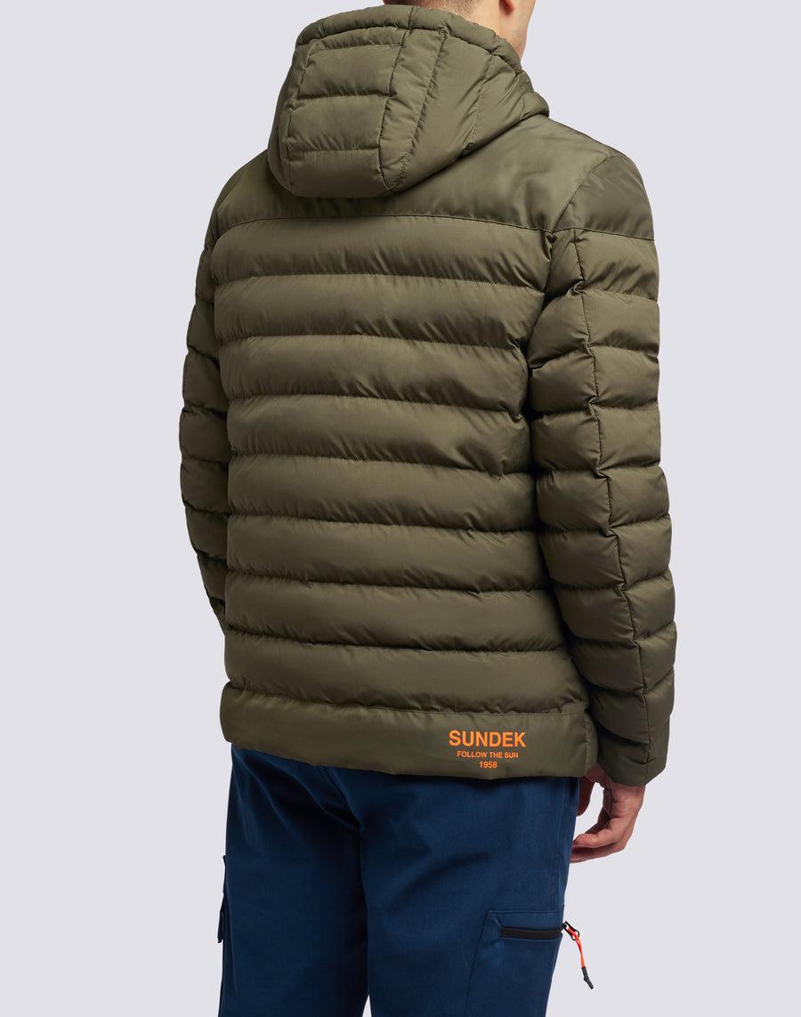 Sundek giacca trapuntata con cappuccio m998jkdp100-30201 Nuova