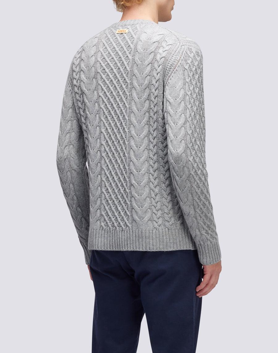 Sundek maglione a girocollo misto cashmere M354KIWS100-02900 Moda