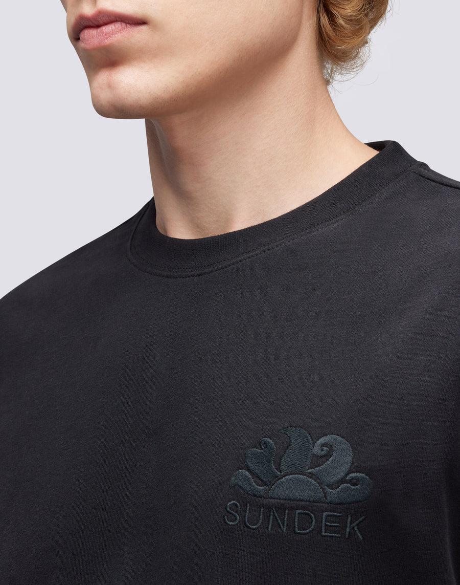 Sundek T-SHIRT GIROCOLLO CON LOGO RICAMATO M170TEJS700-00400 Nuovo