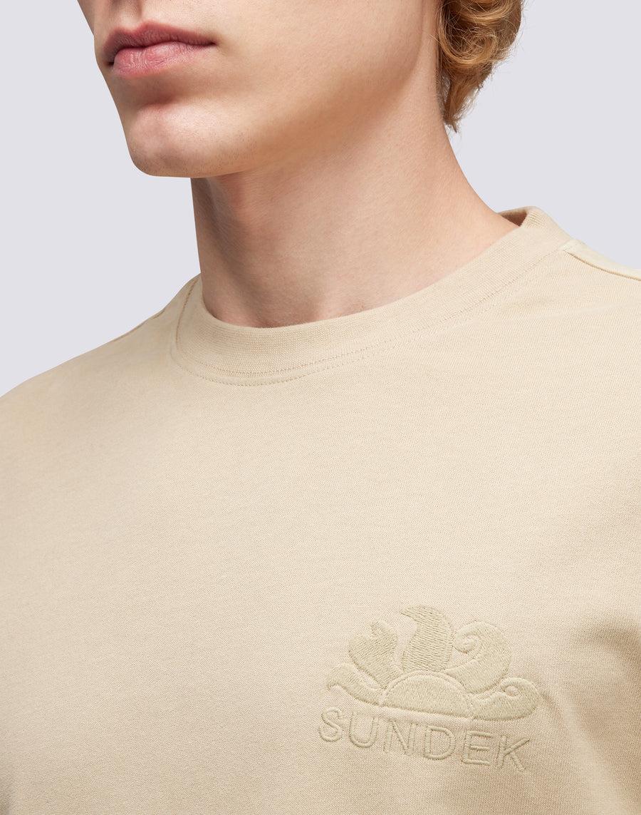 Sundek T-SHIRT GIROCOLLO CON LOGO RICAMATO M170TEJS700-65200 Prezzo Ridotto