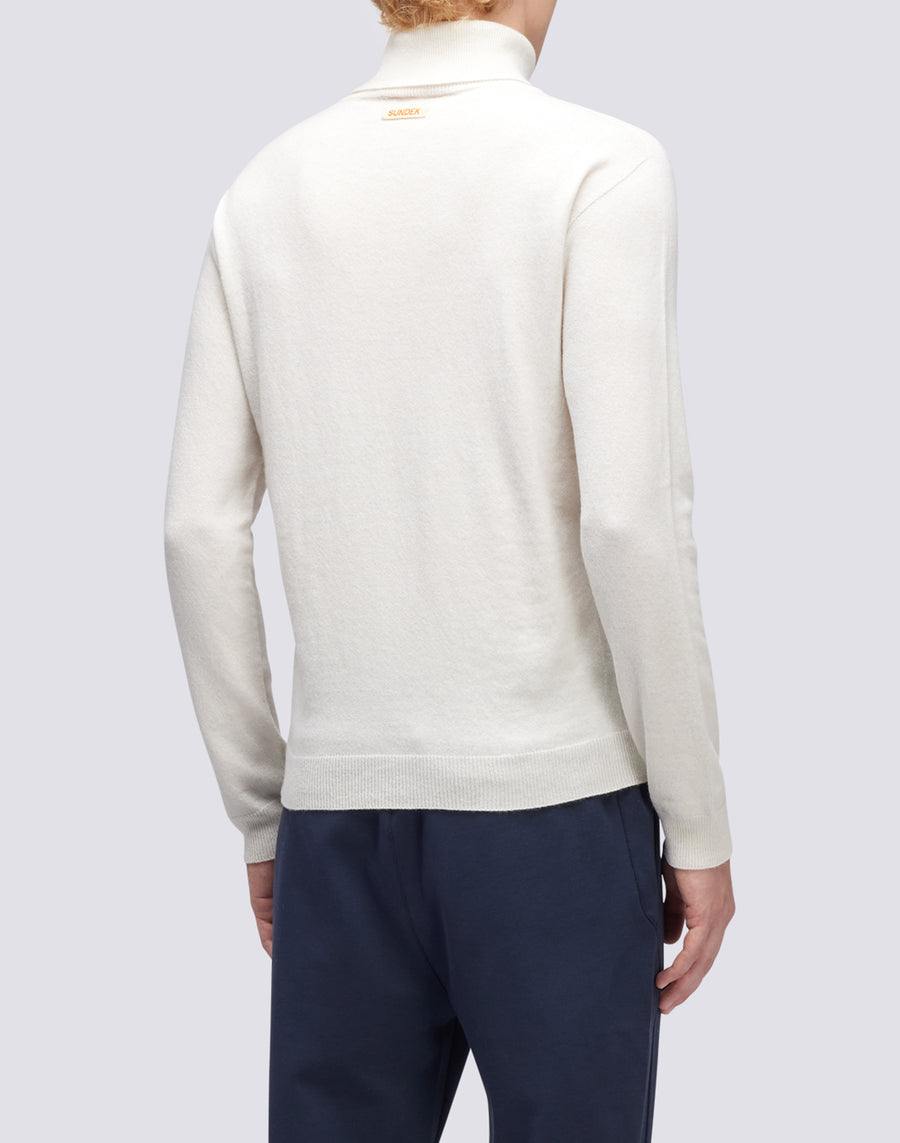 Sundek maglione a girocollo misto cashmere M351KIWS500-03900 Economico