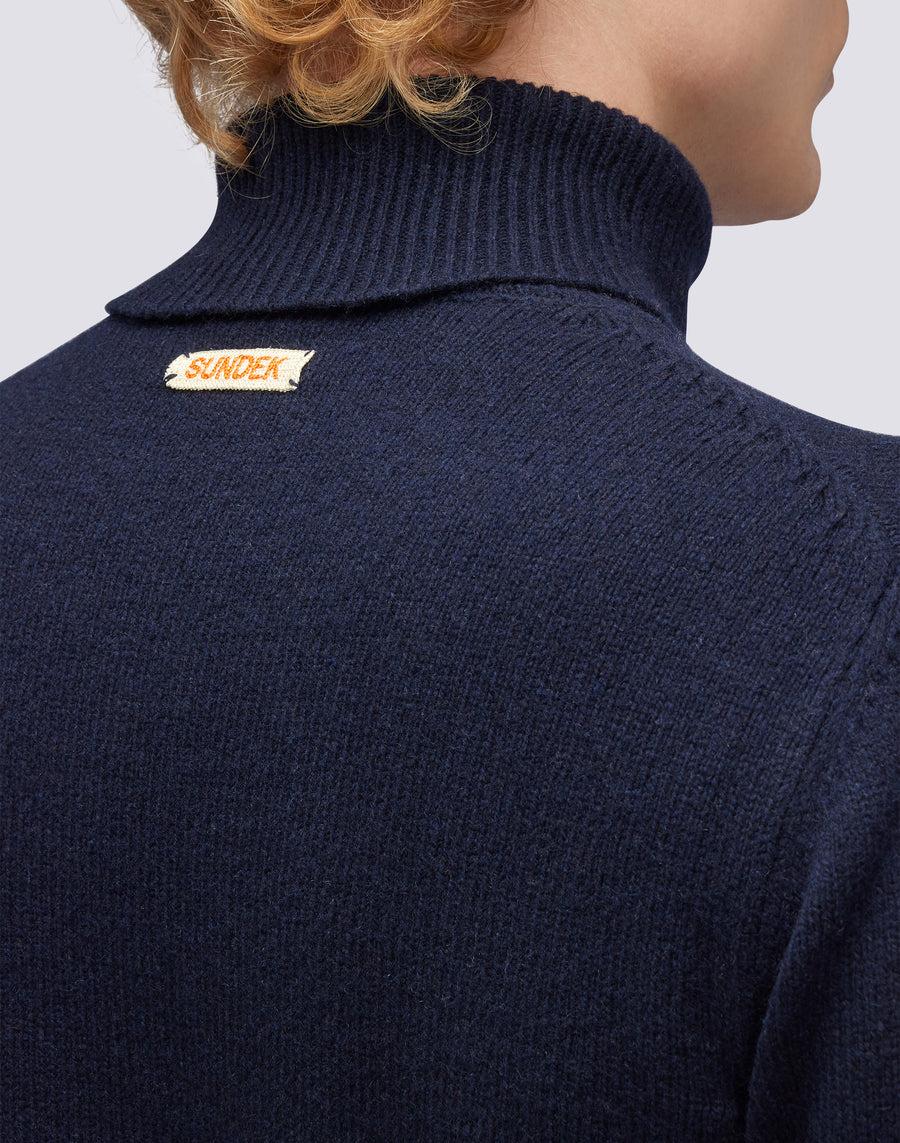 Sundek maglione a girocollo misto cashmere M353KIWS500-00700 Outlet