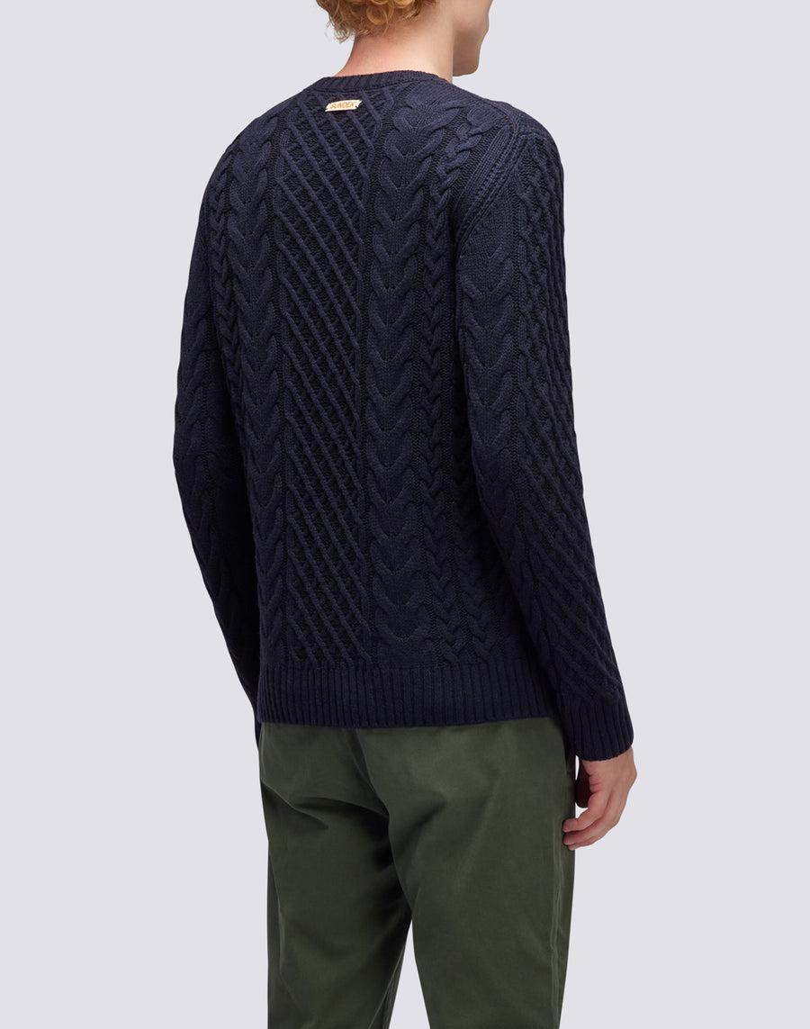 Sundek maglione a girocollo misto cashmere M354KIWS100-00700 In Vendita