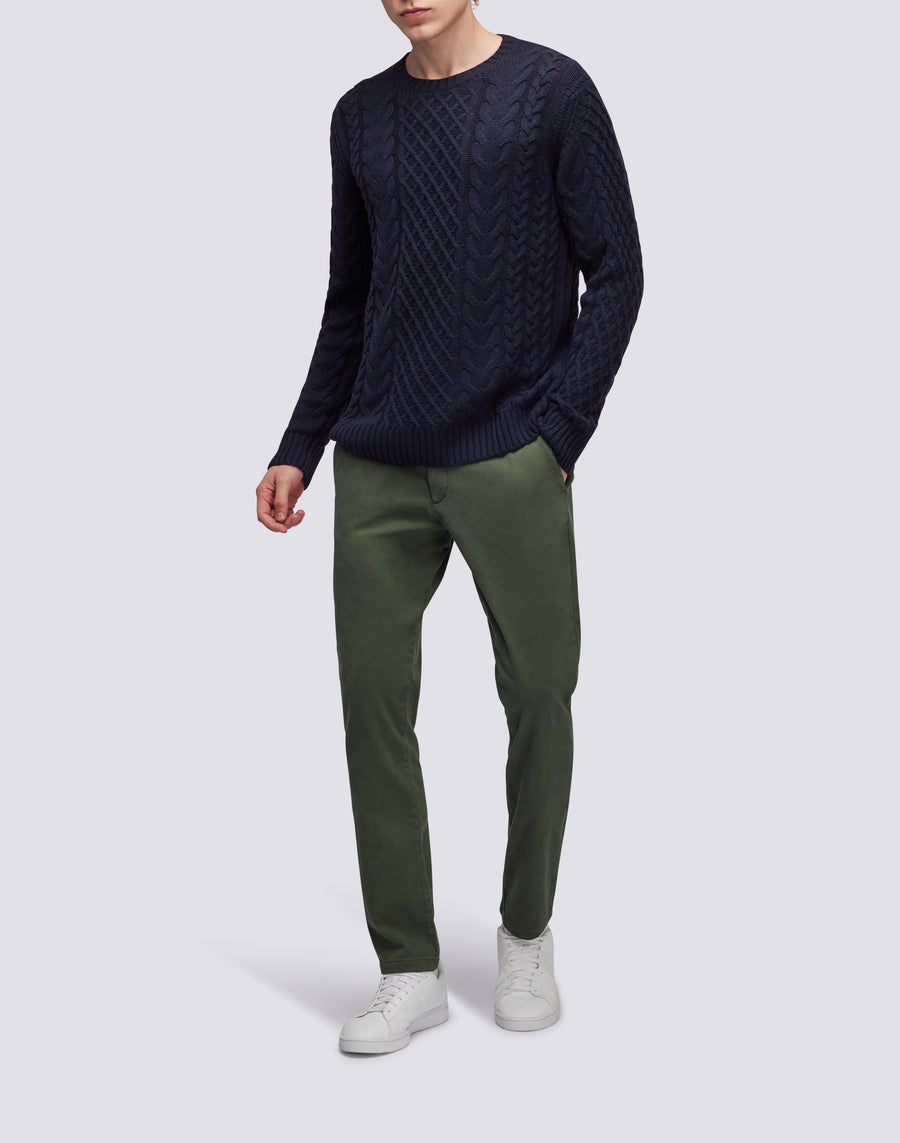 Sundek maglione a girocollo misto cashmere M354KIWS100-00700 In Vendita