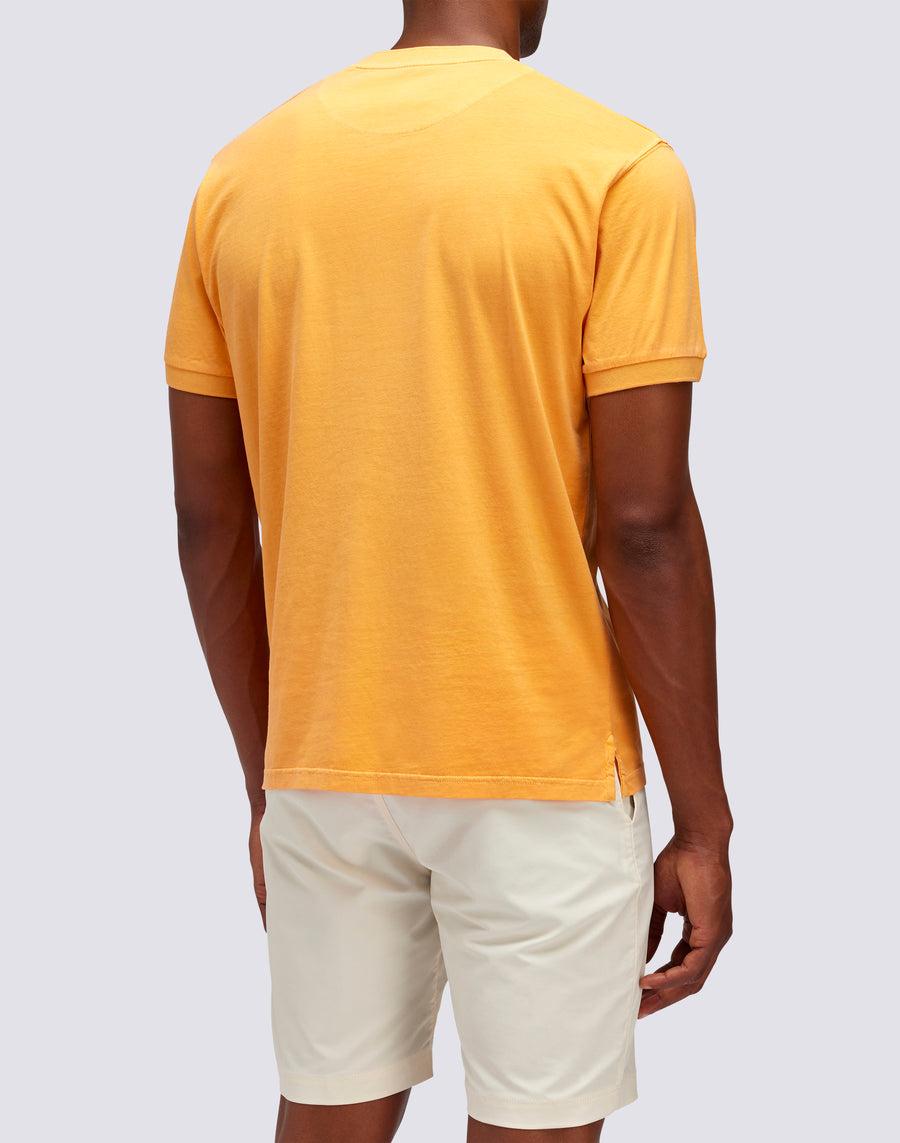 Sundek T-SHIRT NEW DEY GIROCOLLO TINTO CAPO CON LOGO m108tej78tc-a3301 Grandi sconti