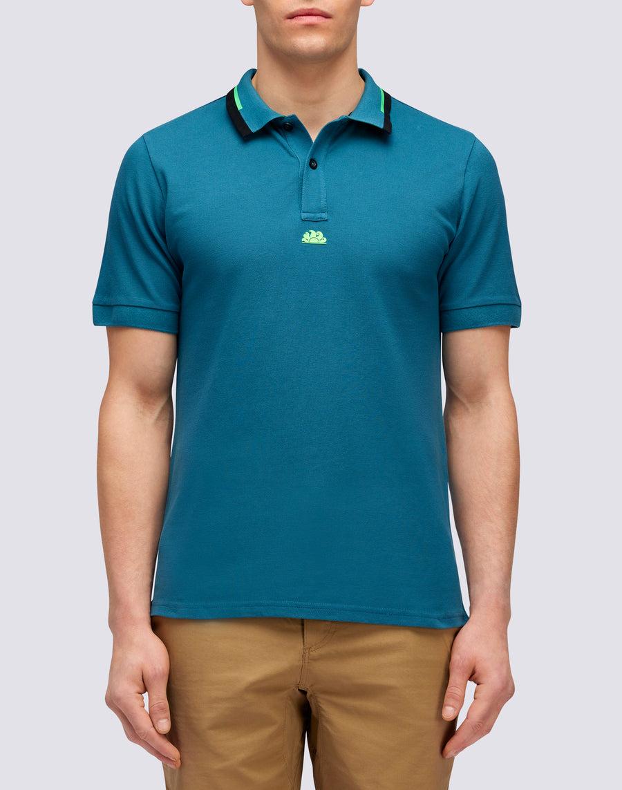 Sundek POLO IN COTONE PIQUET COMBINATO m997plpq500-a3401 Vendita