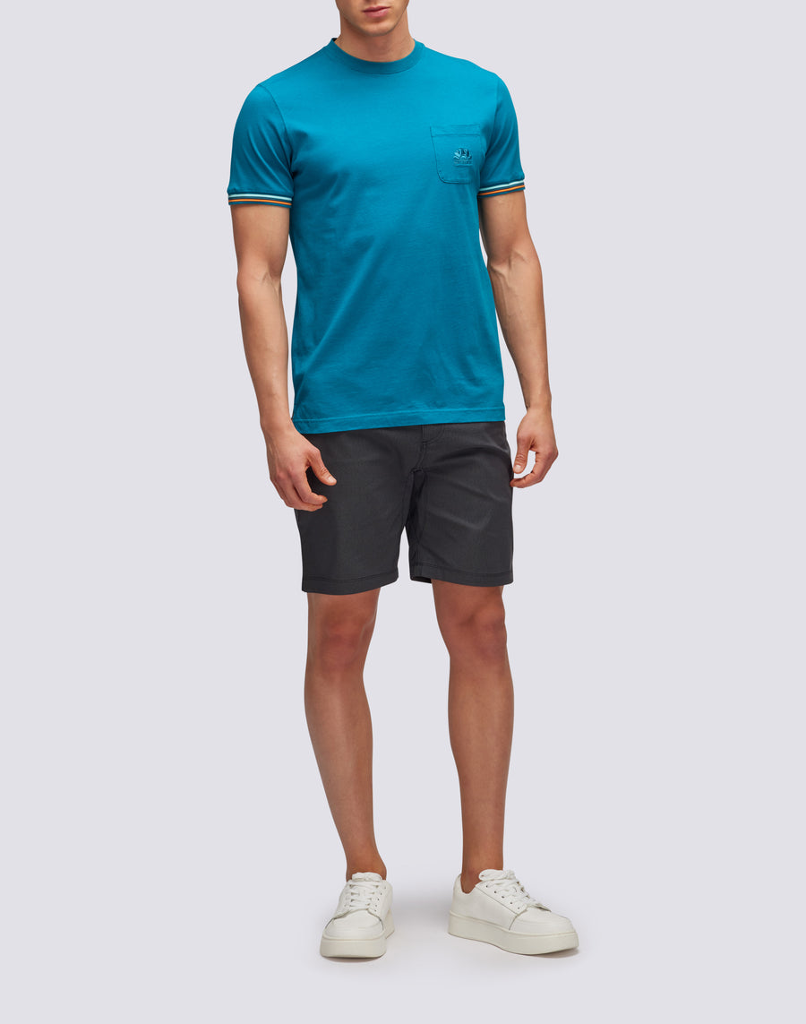 Sundek T-SHIRT FINN GIROCOLLO CON TASCHINO m775tej7800-01203 Spedizione Gratuita