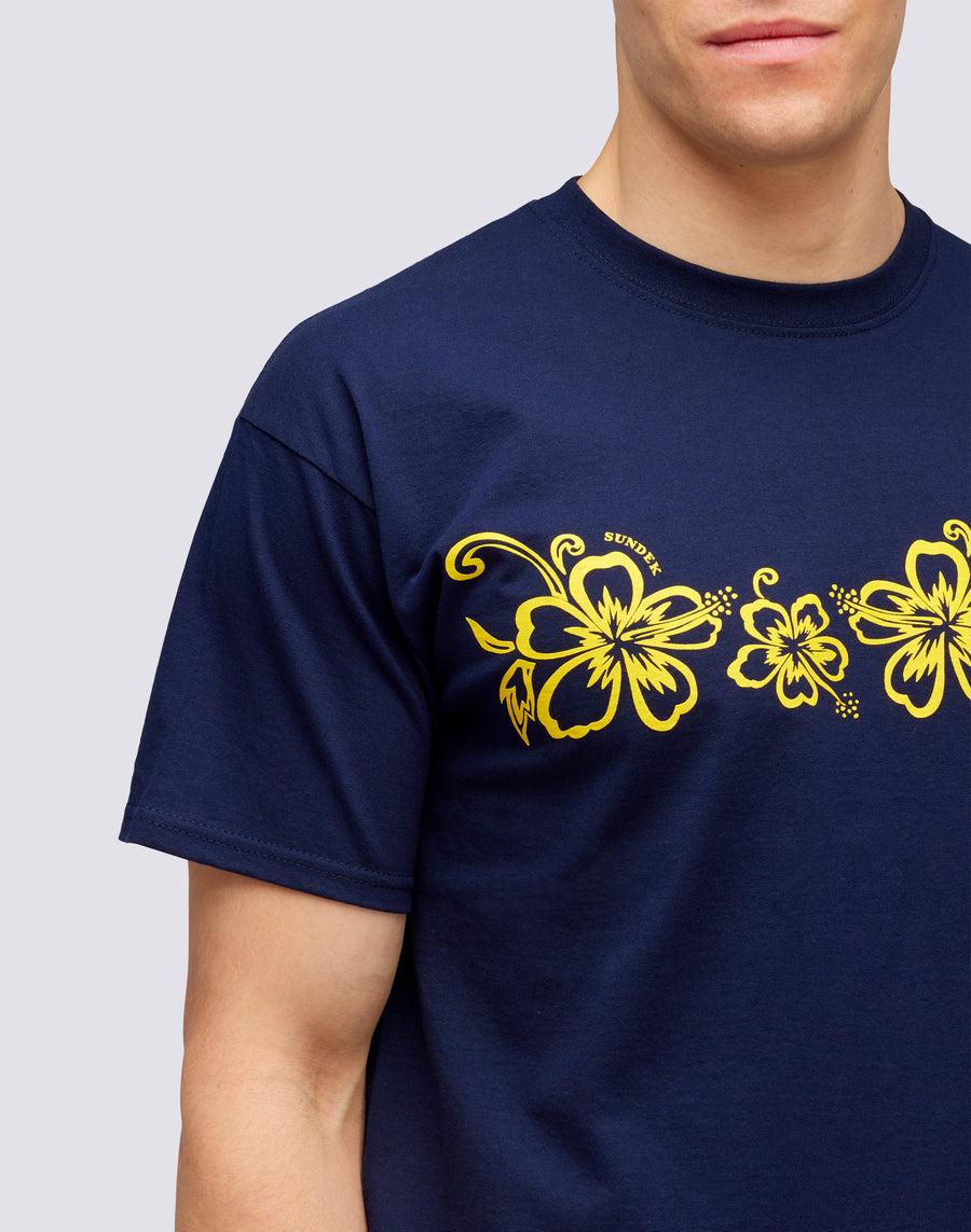 Sundek T-SHIRT ARCHIVE HIBISCUS PRINT m636tejy3ia-00700 Soddisfazione Garantita